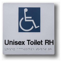 Unisex Toilet Disabled Sign - 180x180mm 3.5 kg direction Normal BS-UTD