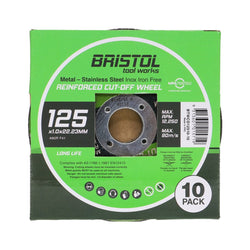 Bristol Cutting Disc 125 x 1.0mm | 10 Pack