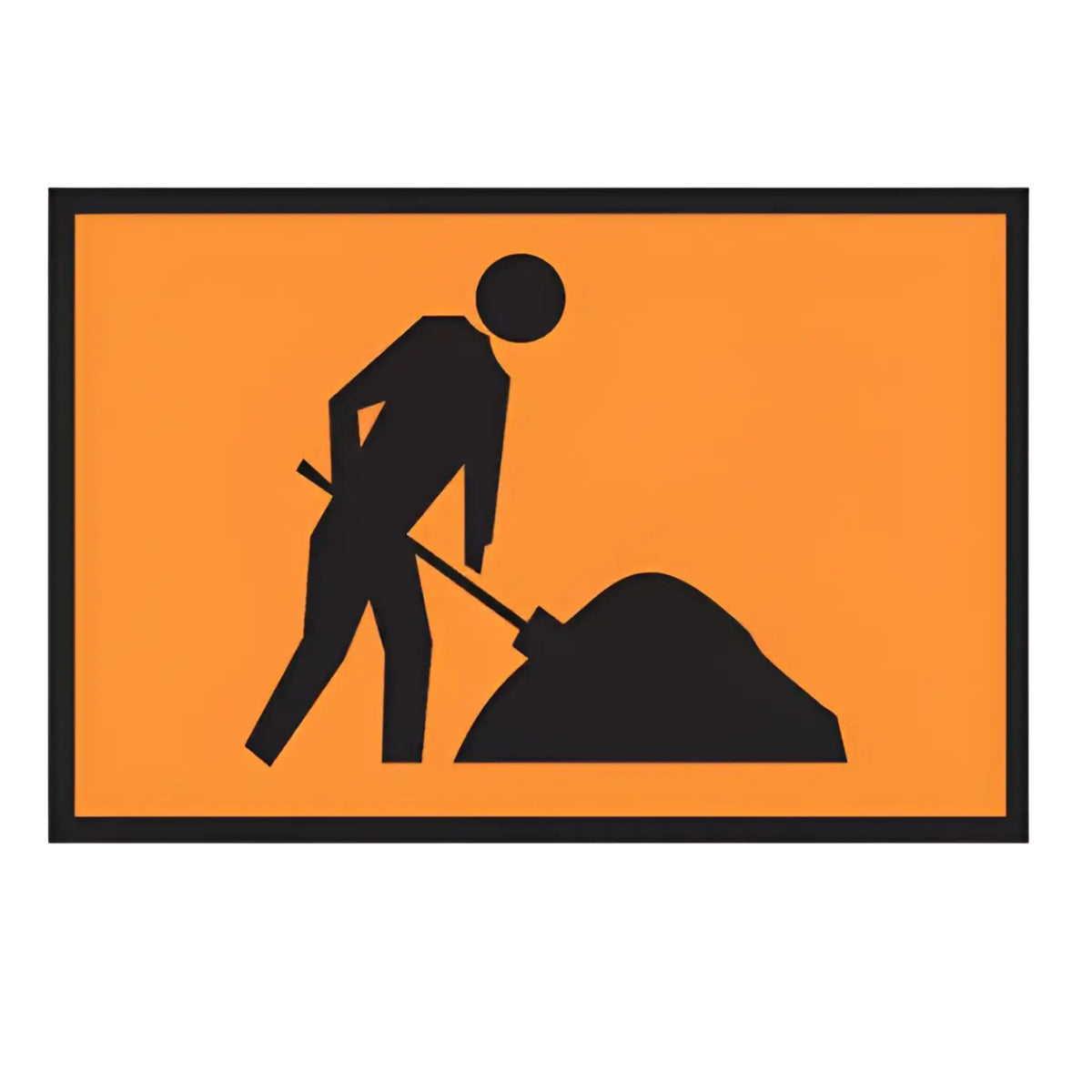 Boxed Edge Sign - Workers Ahead - 900x600mm