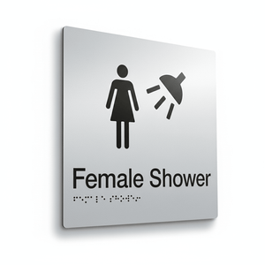 Braille Sign - Female Shower - Braille General Signs