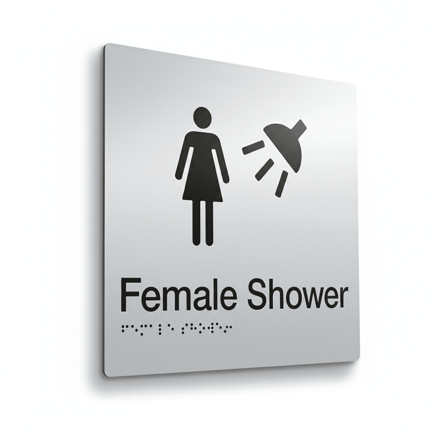 Braille Sign - Female Shower