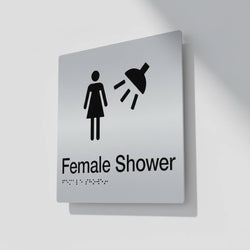 Braille Sign - Female Shower