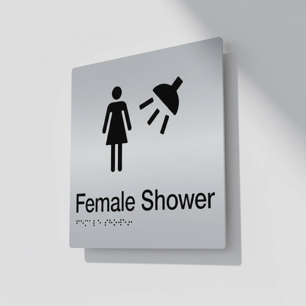 Braille Sign - Female Shower