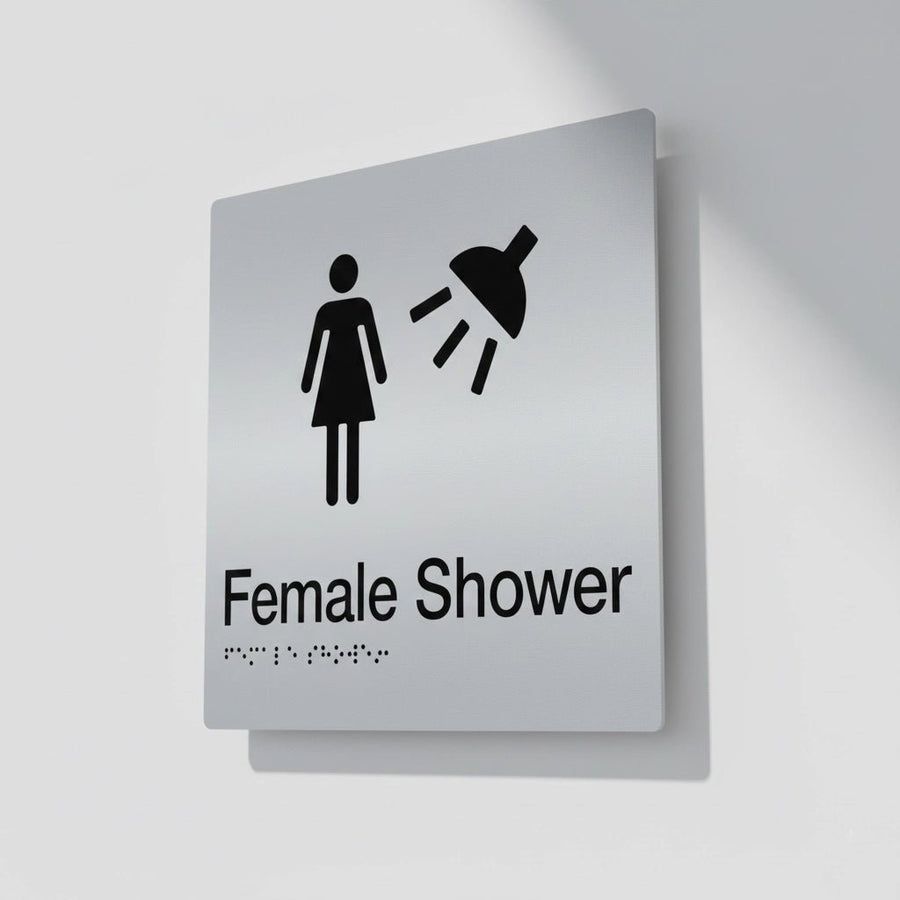 Braille Sign - Female Shower