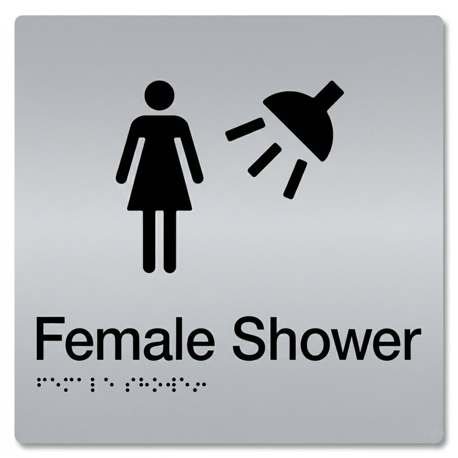 Braille Sign - Female Shower