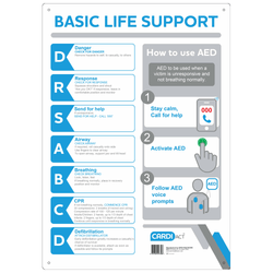 CARDIACT Poly CPR Wall Chart 30cm x 45cm