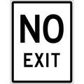 Carpark Sign - No Exit 3.5 kg 300x450 material Aluminium ES-CSNET-300X450