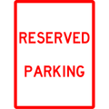 Carpark Sign - Reserved Parking 3.5 kg 300x450 material Aluminium ES-CSRP-300X450