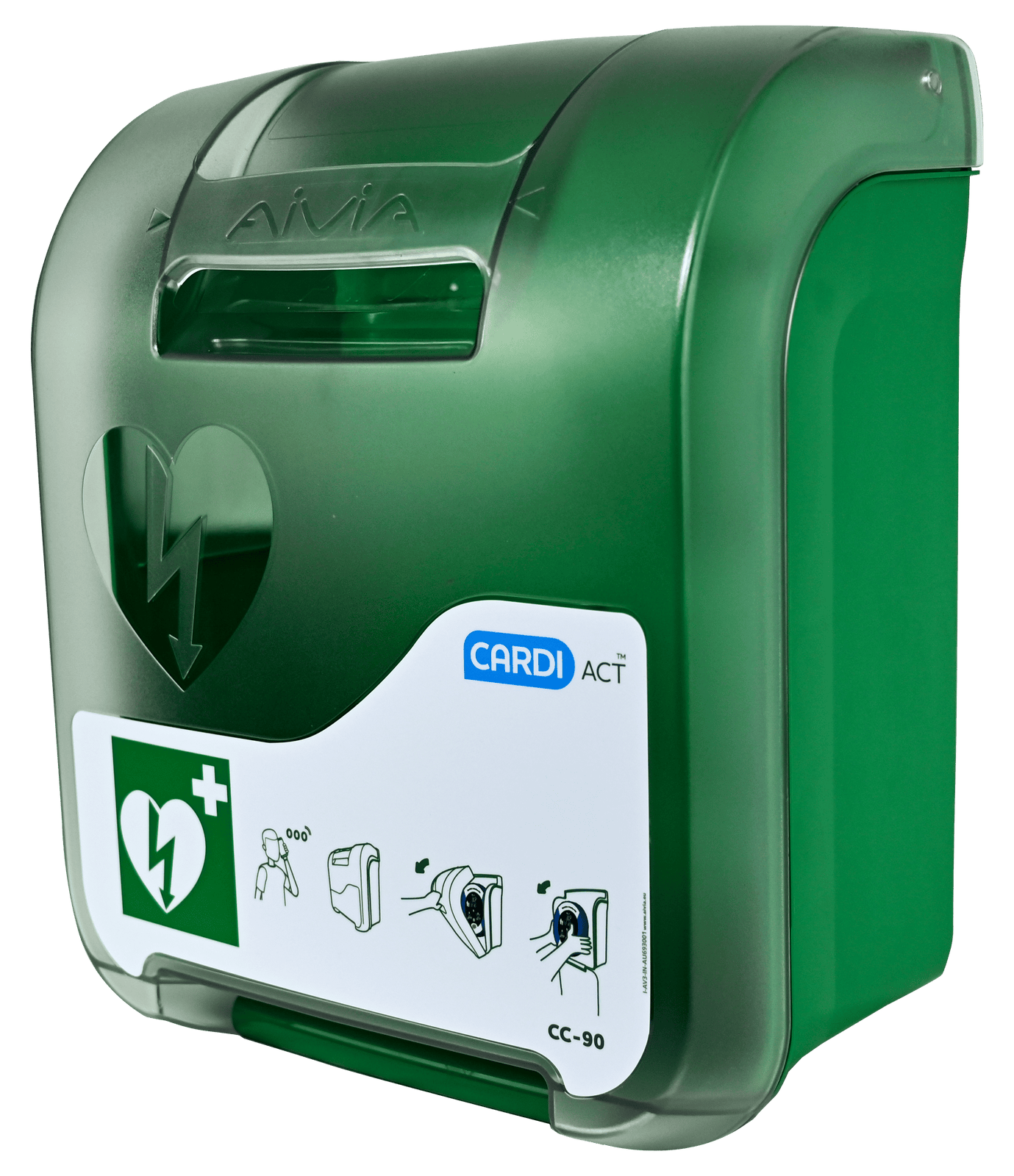 CARDIACT Alarmed AED Cabinet 41 x 33 x 19cm