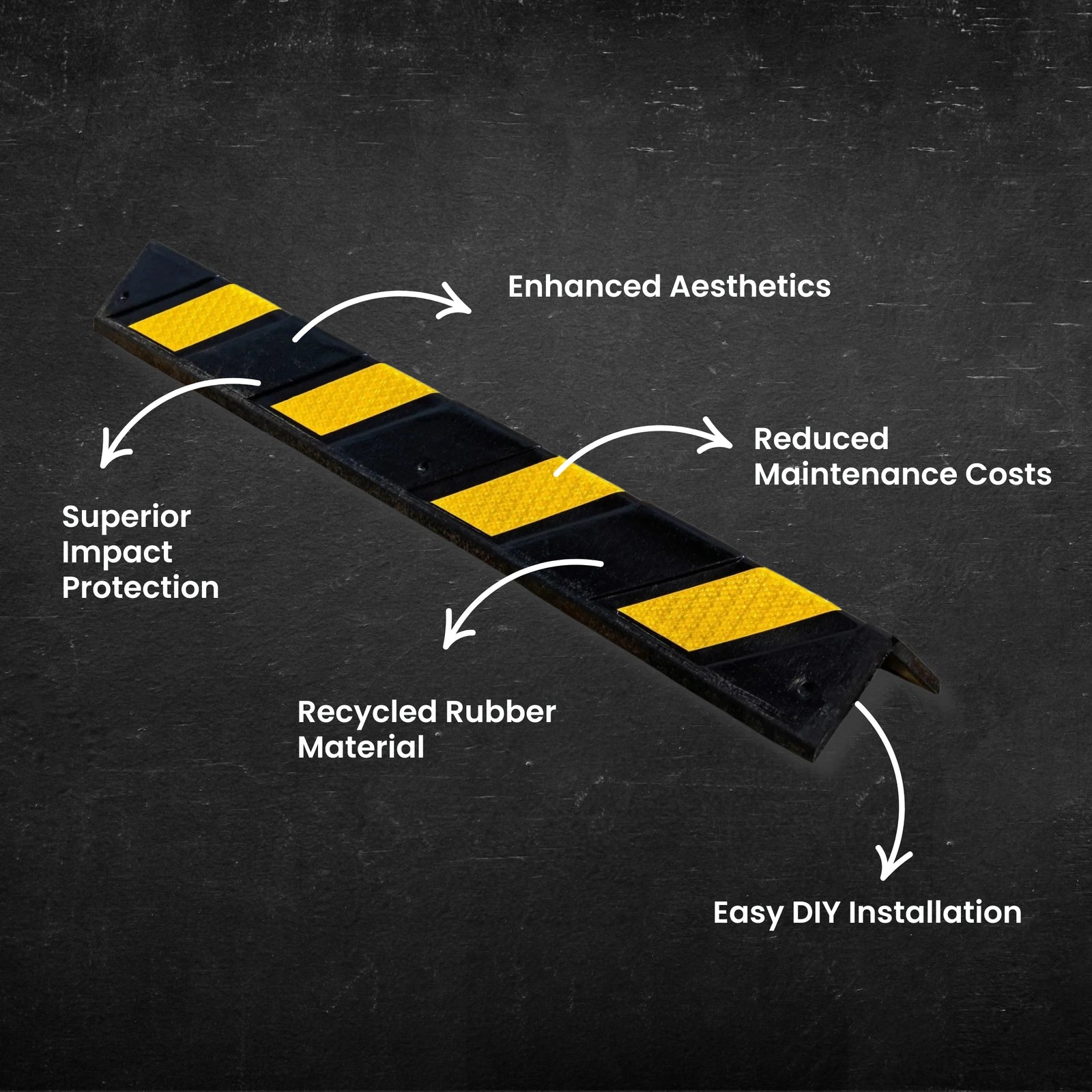 Rubber Corner Guard - Reflective