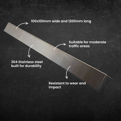 Corner Guard - Stainless Steel - 100mm