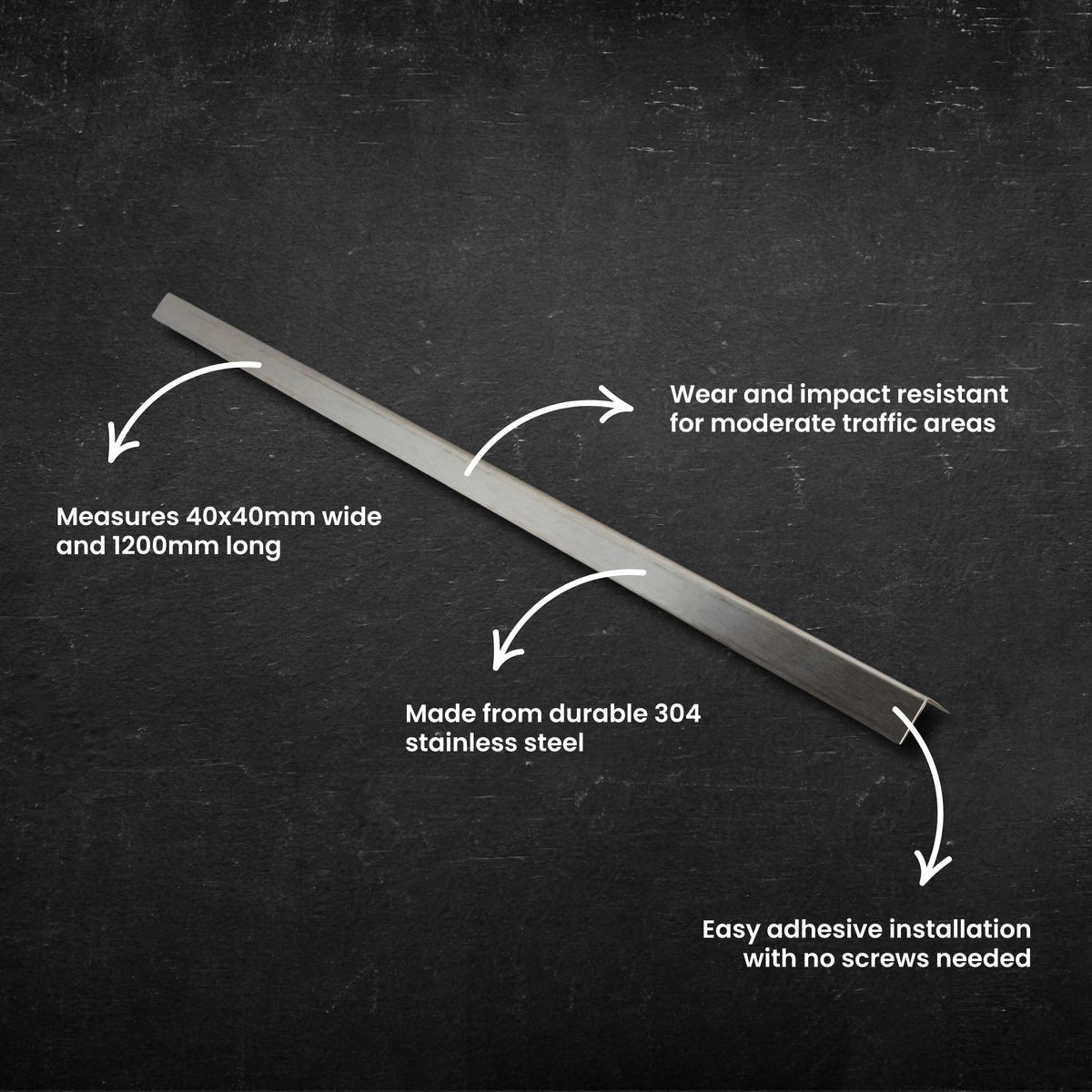 Corner Guard - Stainless Steel - 40mm