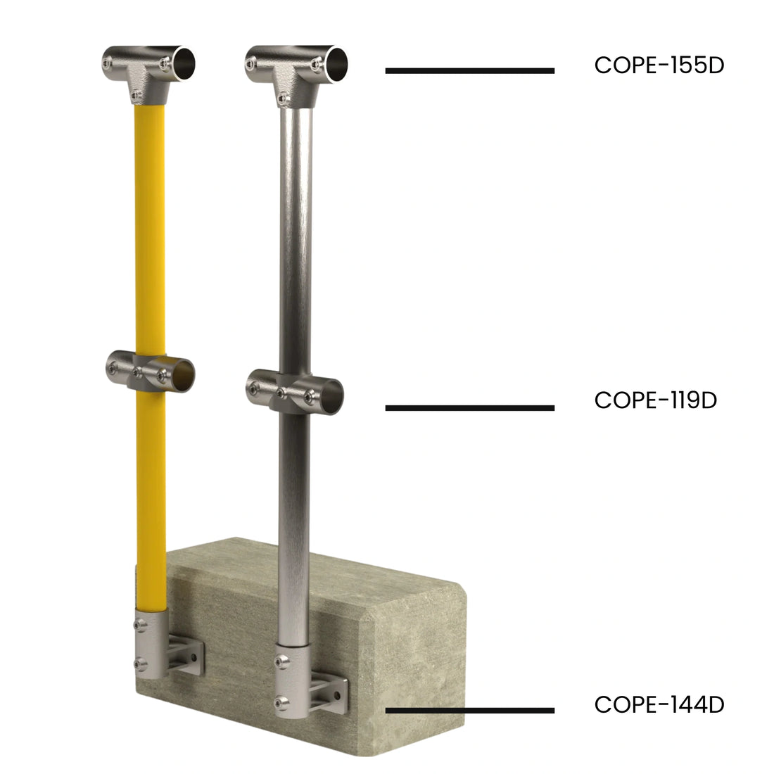 Cope Modular Handrail - CM65 Stanchion