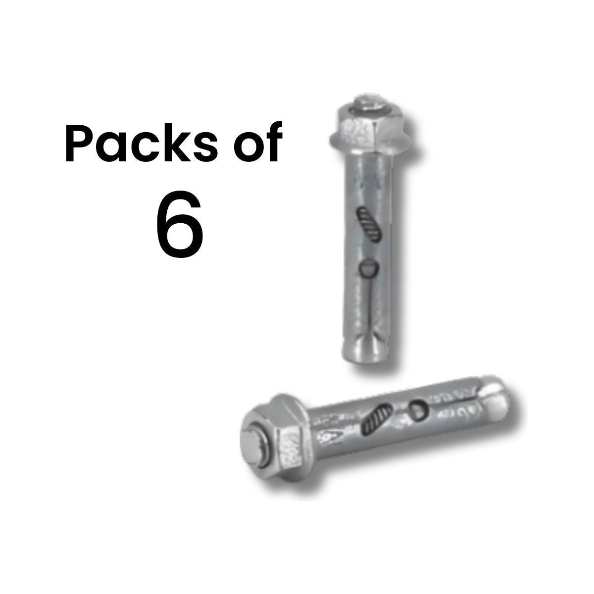 Concrete Fixings - 6Pcs 1.05 kg