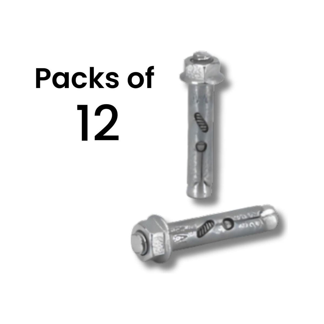 Concrete Fixings - 12Pcs 2.1 kg