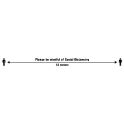 COVID 1.5m Social Distance Measurement Stencil