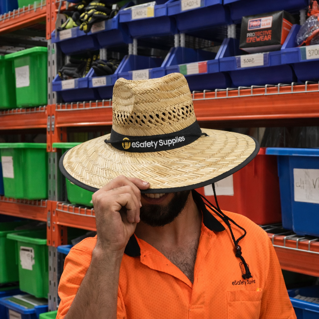 eSafety's Large Straw Hat