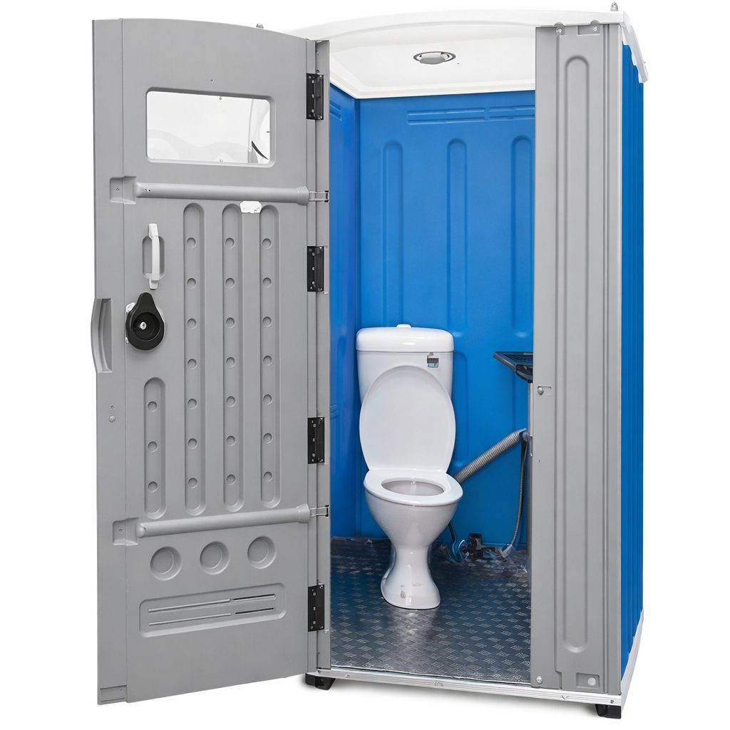 Portable Toilet Sewer Connected - Marine Twin Skin - Blue