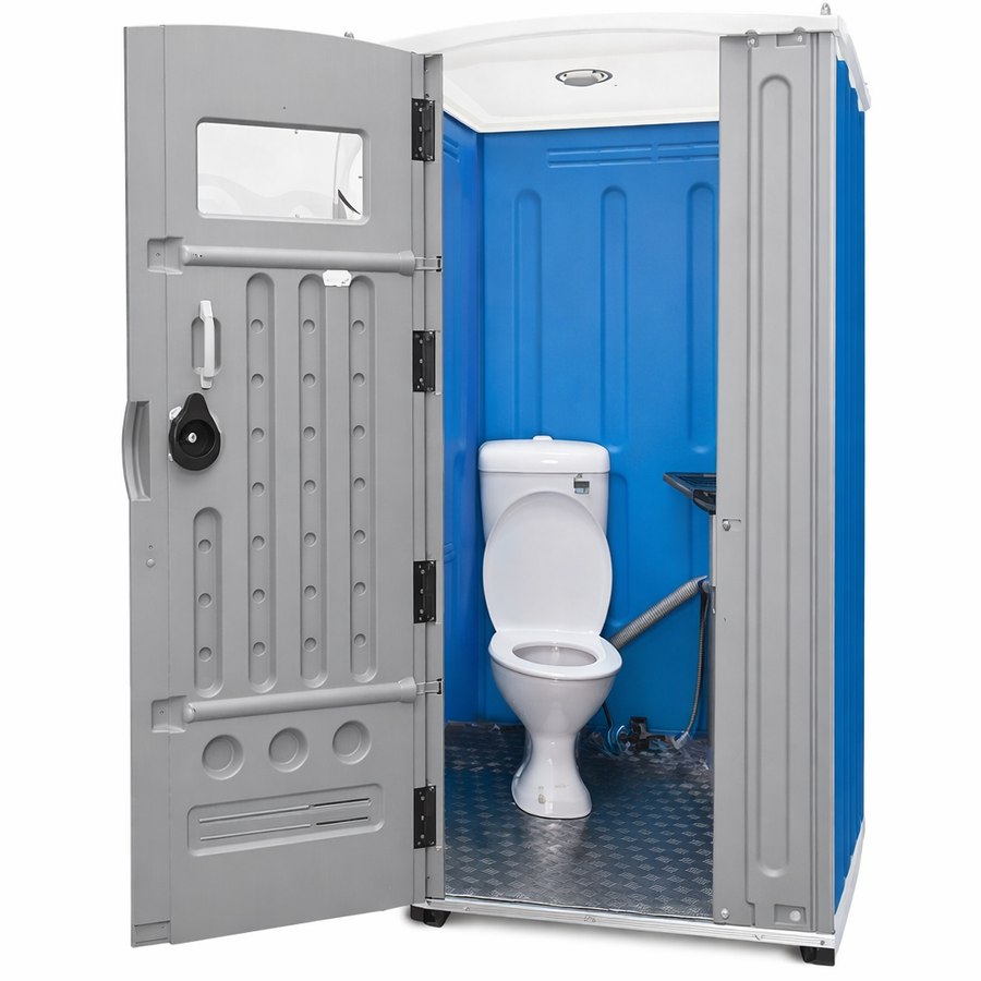 Portable Toilet Sewer Connected - Marine Twin Skin - Blue