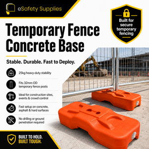 Temporary Fence - Concrete Base / Feet - Construction Temporary Fencing