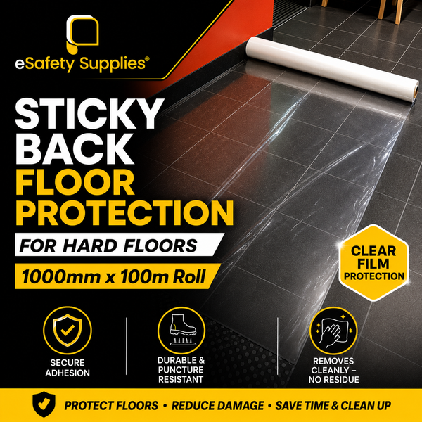 Sticky Back Protection For Hard floors 1000mm x 100mtr Roll