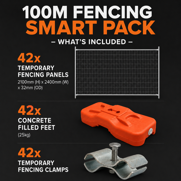 Construction Temporary Fence Pack - 100m