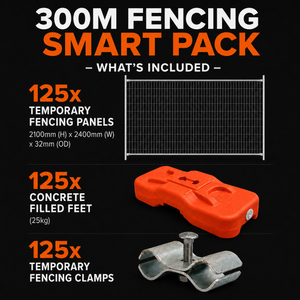 Construction Temporary Fence Pack - 300m - Construction Temporary Fencing