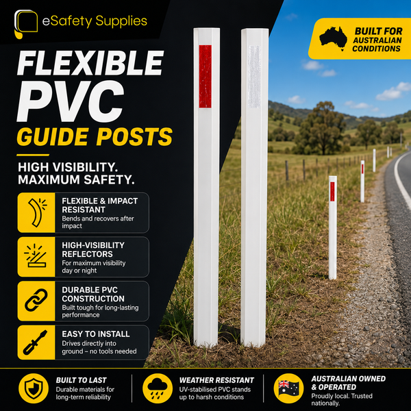 Flexible PVC Guide Post With Reflectors
