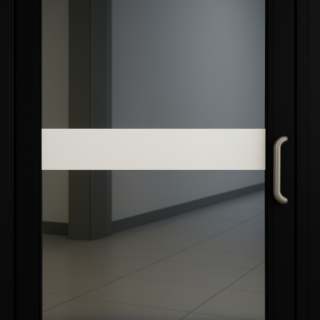 Safety Visual Glazing Strip - White