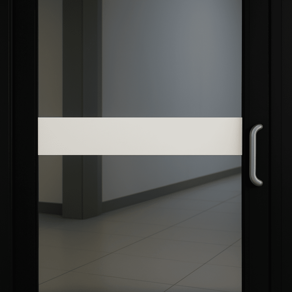 Safety Visual Glazing Strip - White