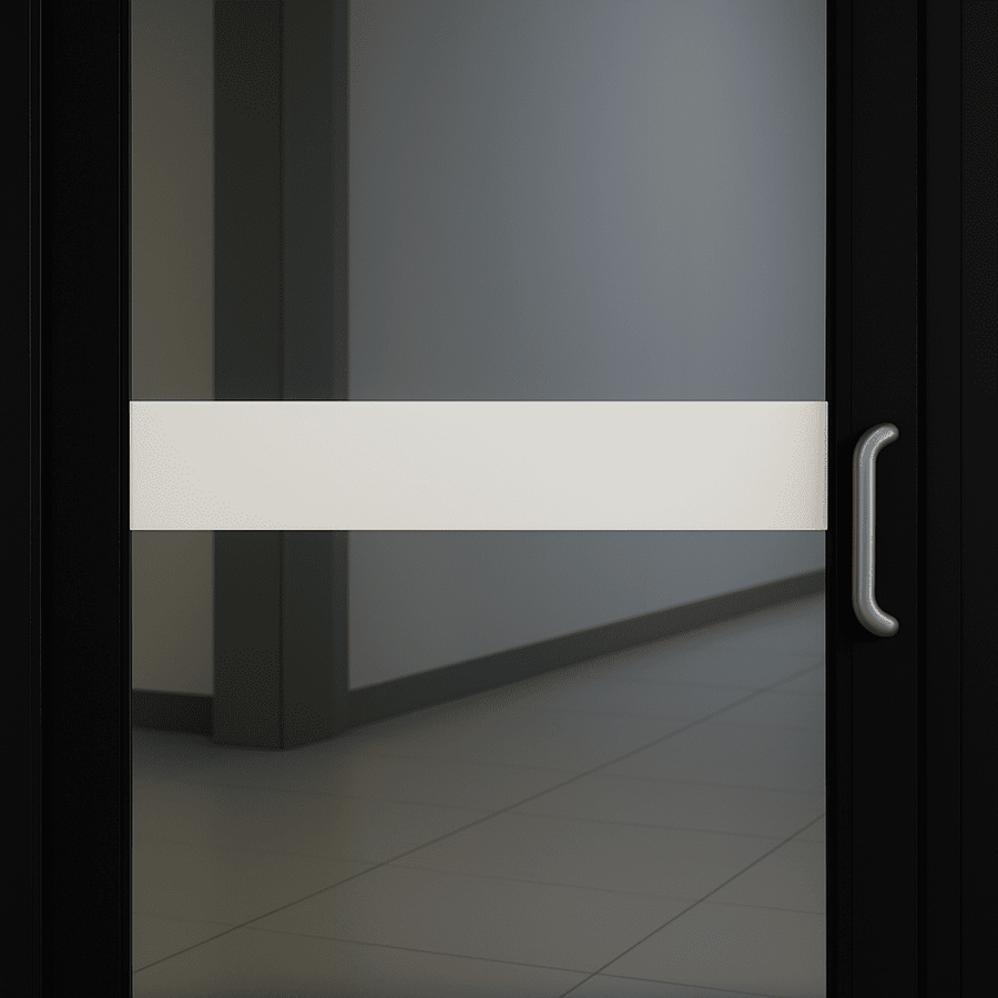 Safety Visual Glazing Strip - White