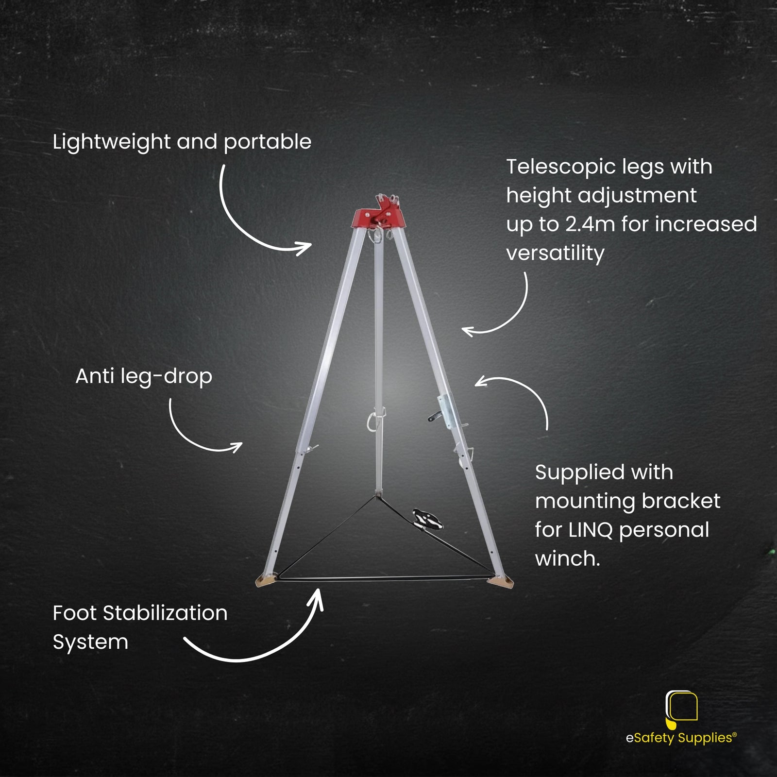 Confined Space Entry Tripod 2.4m