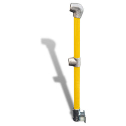 Cope Modular Handrail - End Stanchion (Rise) - Wall Mount