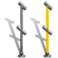 Cope Modular Handrail - Angled (30-45°) - Base Mount 35 kg Color Powder Coated Yellow CMH-ATS-30-45-BM-Y