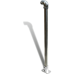 Cope Modular Handrail - End Stanchion - Base Mount 35 kg Color Powder Coated Yellow CMH-ES-BM-Y
