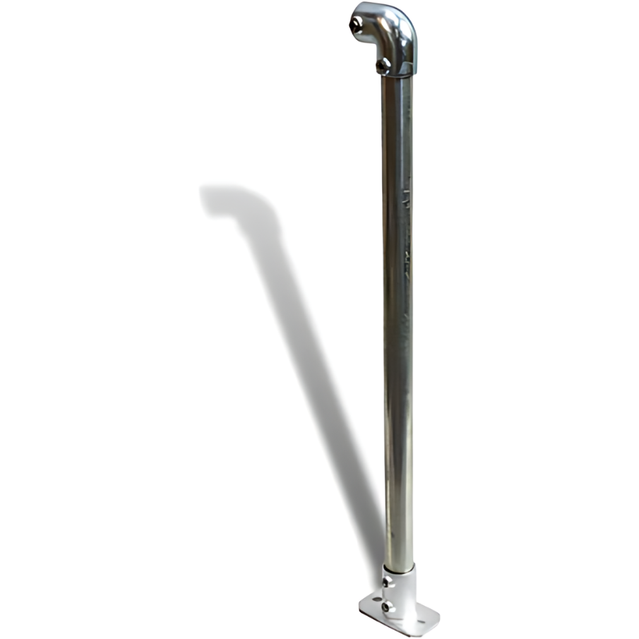 Cope Modular Handrail - End Stanchion - Base Mount 35 kg Color Powder Coated Yellow CMH-ES-BM-Y