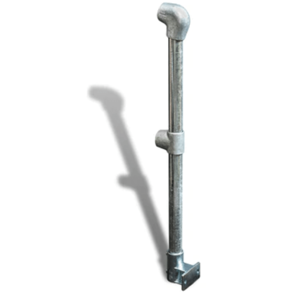 Cope Modular Handrail - End Stanchion (Rise) - Wall Mount 35 kg Color Powder Coated Yellow CMH-ES-R-WM-Y