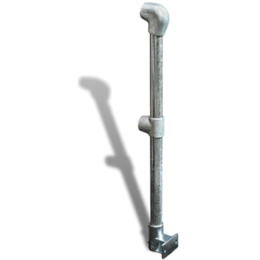 Cope Modular Handrail - End Stanchion (Rise) - Wall Mount 35 kg Color Powder Coated Yellow CMH-ES-R-WM-Y