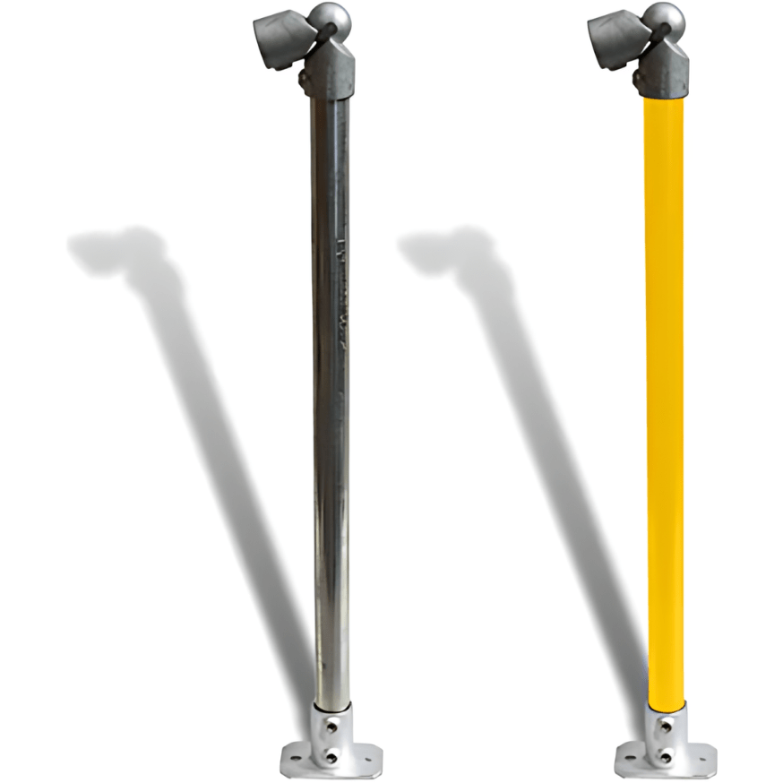 Stantion Railing Cope Modular Handrail – Adjustable End Stanchion | eSafety – eSafety ...