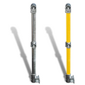 Cope Modular Handrail – End Stanchion / Rail Mount 35 kg Color Powder Coated Yellow CMH-ESRM-Y