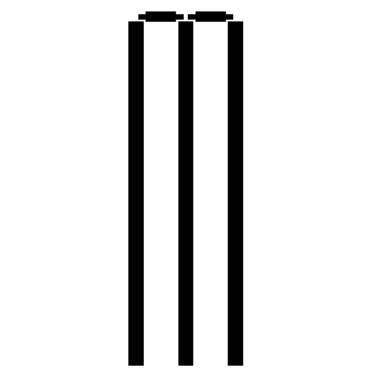Cricket Stumps Stencil