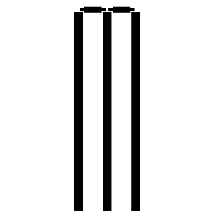 Cricket Stumps Stencil