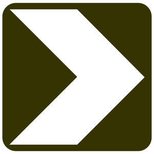 Unidirectional Hazard Marker - 450x450mm - Regulatory Signs