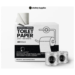 eSafety Premium 2-Ply Toilet Tissue – 400 Sheets x 48 Rolls
