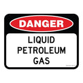 Danger Sign - Liquid Petrolium Gas 3.5 kg 300mm x 450mm Material Aluminium ES-DSLPG-300X450