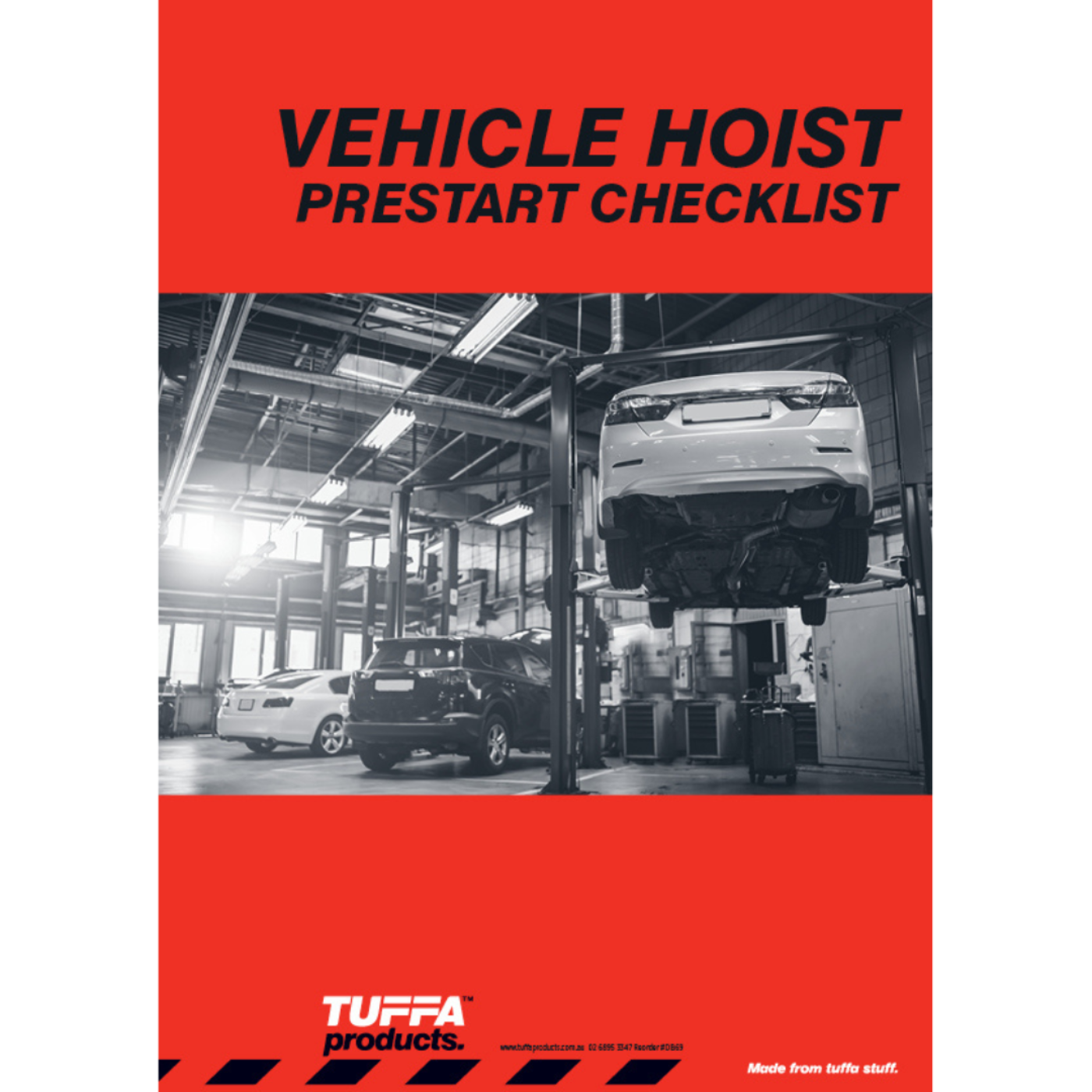 Vehicle Hoist Prestart Checklist Books 0.035 kg