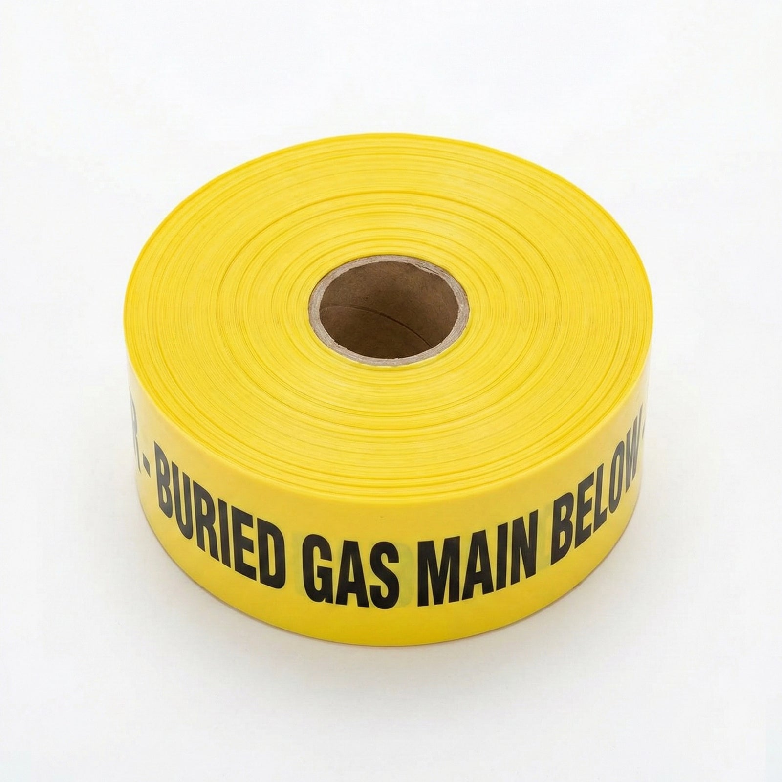 Mains Marker Tape - Gas Main Buried Below | 150mm x 500m