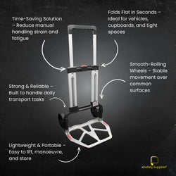 Lightweight Folding Hand Trolley - Multiple Sizes