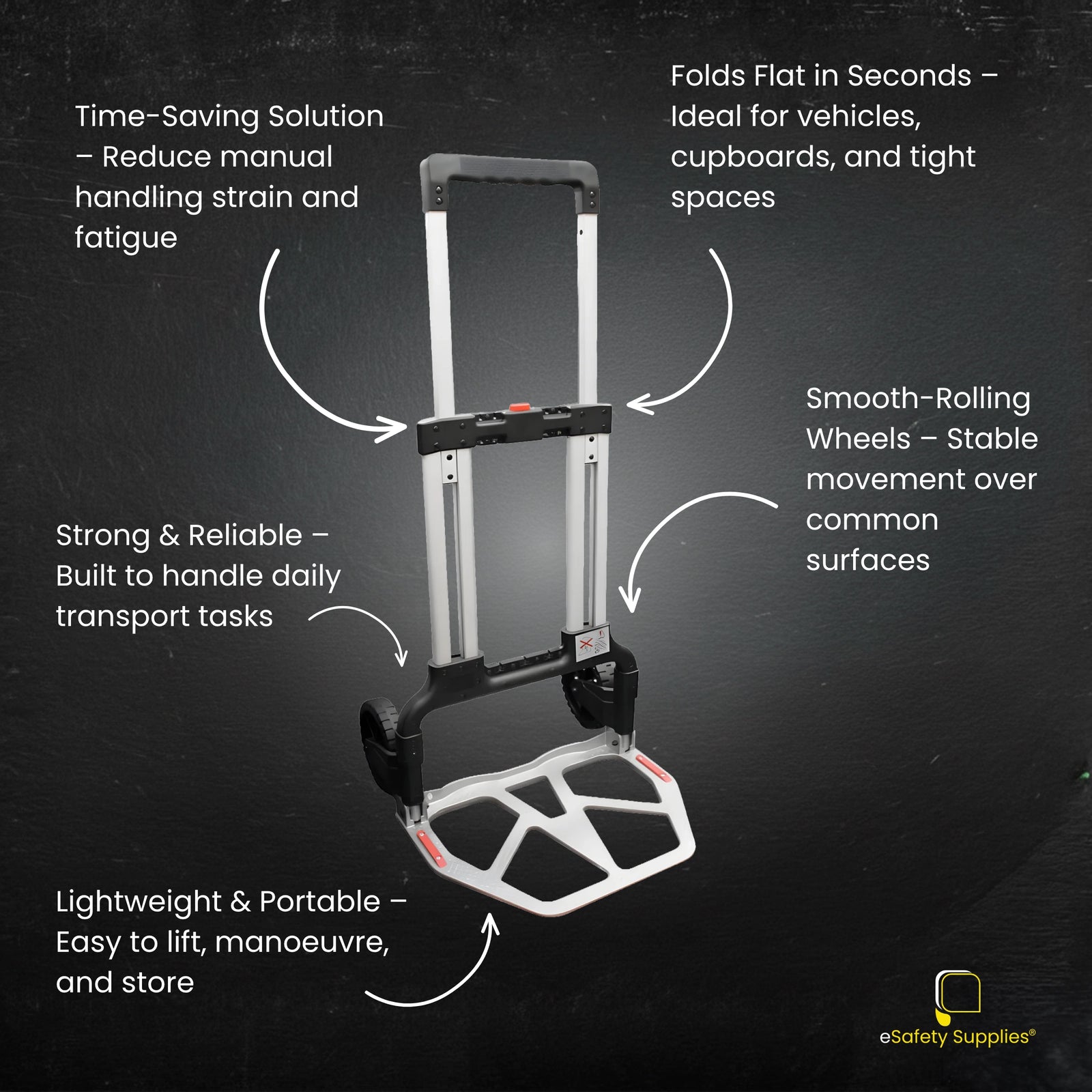 Lightweight Folding Hand Trolley - Multiple Sizes