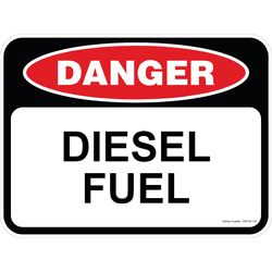 Danger Sign - Diesel Fuel 3.5 kg 300mm x 450mm